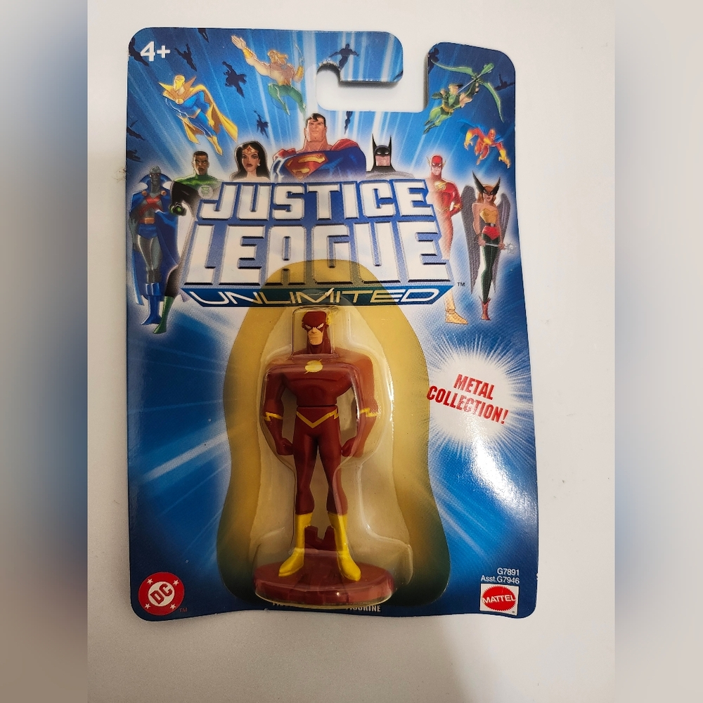 Mattel Justice League Unlimited Flash Mini Metal  2004 Action Figure -
